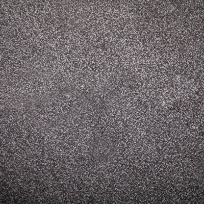 FloorMatch Diamond Grey Saxony Carpet Soft Luxury Pile 8mm Thick - 4M Width - image 1