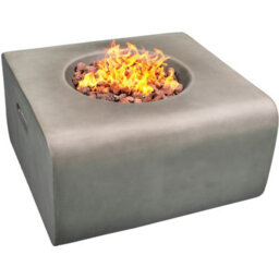 Centurion Supports Fireology Adelphi Dark Grey Lavish Garden Outdoor Fire Pit With Eco-Stone Finish - Fully Assembled - thumbnail 9
