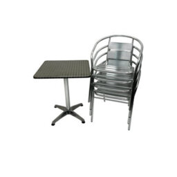 Garden Patio Furniture Sets Aluminium Garden Furniture Sets Table Plus 4 Chairs - thumbnail 3