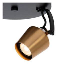Lucide Emile Ceiling Spotlight Diameter 20Cm 2Xgu10 - Matt Gold, Brass - thumbnail 5