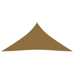 Berkfield Sunshade Sail 160 G/m2 Taupe 3.6X3.6X3.6 M Hdpe - thumbnail 2