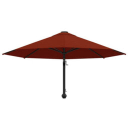 Berkfield Elegant Wall-Mounted Parasol With Metal Pole 300 Cm Terracotta - thumbnail 4