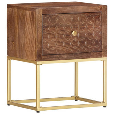Berkfield Bedside Cabinet 40X30X50 Cm Solid Mango Wood - image 1