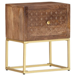 Berkfield Bedside Cabinet 40X30X50 Cm Solid Mango Wood - thumbnail 8