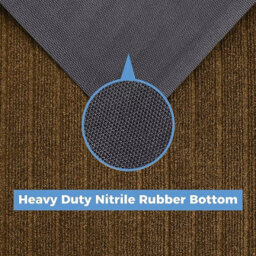 Ameha Pvc Rubber Mat, Non Slip Dirt Trapper Water Absorbent Extra Large Hallway, Kitchen & Runner Mat, Brown 80X300Cm - thumbnail 5