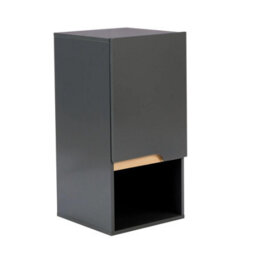 Home Source Florence Hanging Bathroom Wall Cabinet Storage Unit Grey - thumbnail 6