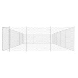 Berkfield Outdoor Dog Kennel Galvanised Steel 950X570X185 Cm - thumbnail 2