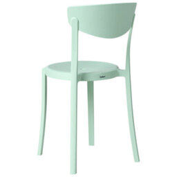 Beliani Garden Chairs Set Of 4 Mint Green Polypropylene Lightweight Weather-Resistant Indoor Outdoor Modern - thumbnail 5