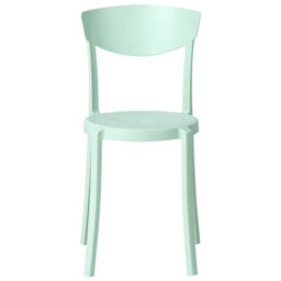 Beliani Garden Chairs Set Of 4 Mint Green Polypropylene Lightweight Weather-Resistant Indoor Outdoor Modern - thumbnail 4
