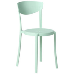 Beliani Garden Chairs Set Of 4 Mint Green Polypropylene Lightweight Weather-Resistant Indoor Outdoor Modern - thumbnail 3