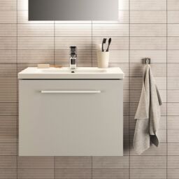 Ideal Standard I.life S Matt White Wall-Mounted Vanity Unit & Basin Set With 1 Chrome Effect Handle (W)600mm (H)440mm - thumbnail 2