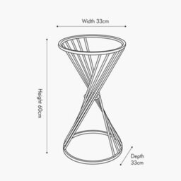 Pacific Lifestyle Glass And Gold Metal Small Side Table - thumbnail 8