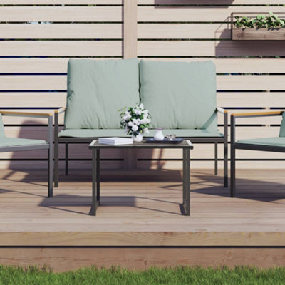 Berkfield Garden Table Anthracite 55X40X37 Cm Steel - image 1