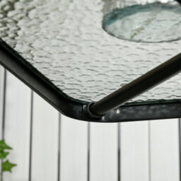 Outsunny Square Patio Table, Glass Top Garden Dining Table 76 X 76Cm - thumbnail 8
