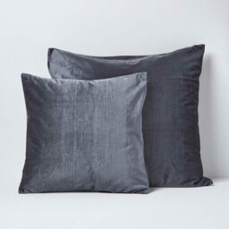 Homescapes Luxury Grey Velvet Cushion Cover, 45 X 45 Cm - thumbnail 5