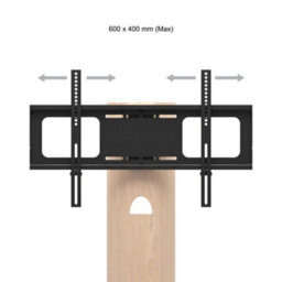 "Avf Affinity Chepstow 93Cm Oval Pedestal Tv Stand, For Tvs 32-65"" - Whitewashed Oak" - thumbnail 8