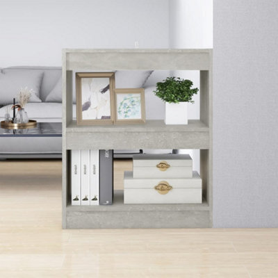 Berkfield Book Cabinet/room Divider Concrete Grey 60X30X72 Cm - image 1