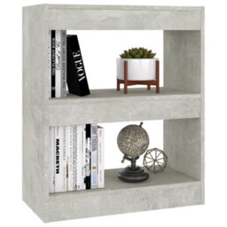Berkfield Book Cabinet/room Divider Concrete Grey 60X30X72 Cm - thumbnail 4