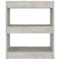 Berkfield Book Cabinet/room Divider Concrete Grey 60X30X72 Cm - thumbnail 5