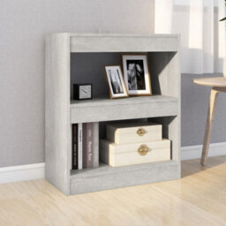 Berkfield Book Cabinet/room Divider Concrete Grey 60X30X72 Cm - thumbnail 3