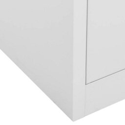 Berkfield Office Cabinet Light Grey 90X40X102 Cm Steel - thumbnail 9