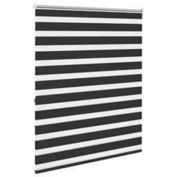 Walplus Black Zebra Blind 120 X 175 Cm - Light Filtering Roller Blind With Hardware - thumbnail 4