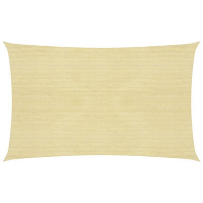 Berkfield Sunshade Sail 160 G/m2 Beige 2.5X4.5 M Hdpe - image 1