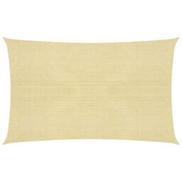 Berkfield Sunshade Sail 160 G/m2 Beige 2.5X4.5 M Hdpe - thumbnail 1