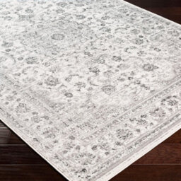 Livabliss Monte Carlo-Vintage Grey Charcoal White Traditional Boho Living Dining Bedroom Rug 200 X 275 Cm Easy Care, Non Shedding - thumbnail 6