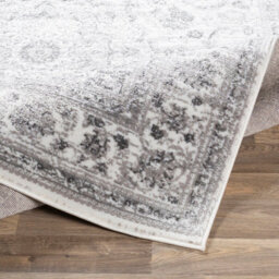 Livabliss Monte Carlo-Vintage Grey Charcoal White Traditional Boho Living Dining Bedroom Rug 200 X 275 Cm Easy Care, Non Shedding - thumbnail 4