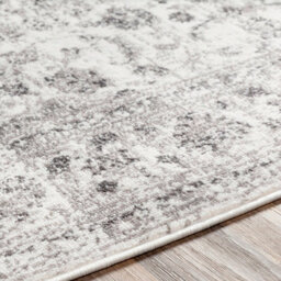 Livabliss Monte Carlo-Vintage Grey Charcoal White Traditional Boho Living Dining Bedroom Rug 200 X 275 Cm Easy Care, Non Shedding - thumbnail 3