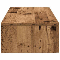 Berkfield Wall Shelf With Drawers Old Wood 80X33X17 Cm Engineered Wood - thumbnail 5