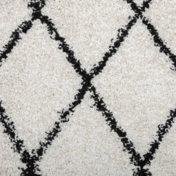 Walplus Shaggy Rug Pamplona High Pile Modern Cream And Black 100 Cm - thumbnail 9