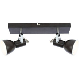 Luminosa Lighting Luminosa Fargo Twin Ceiling Spotlight Brown 2X E14 - thumbnail 3
