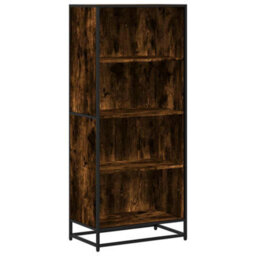 Berkfield Bookcase Smoked Oak 60X35X139 Cm Engineered Wood - thumbnail 2