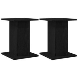 Walplus Plant Stand 2 Pcs Black Oak 30 X 30 X 40 Cm Engineered Wood - thumbnail 2