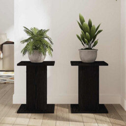 Walplus Plant Stand 2 Pcs Black Oak 30 X 30 X 40 Cm Engineered Wood - thumbnail 4