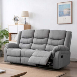 More4Homes Seattle Manual Fabric Recliner 3 Seater Sofa - thumbnail 2