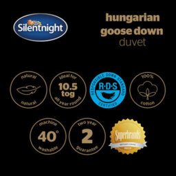Silentnight Ultimate Luxury Hungarian Goose Feather & Down Duvet - 10.5 Tog - Super King - thumbnail 9