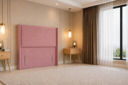 "Nexus Portofino Plush Divan, Pink, 54"" Winged Hb, 2 Drawers Foot-End, Open Coil Mattress, King" - thumbnail 8