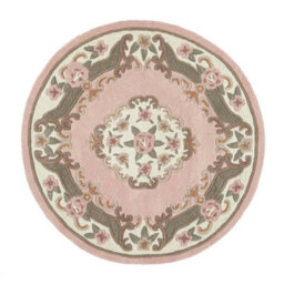 Pink Traditional Wool Rug, 25mm Thickness Floral Handmade Rug, Pink Rug For Living Room, & Dining Room-75Cm X 150Cm - thumbnail 3