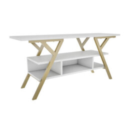 Decorotika Minerva Tv Stand Tv Unit For Tv's Up To 55 Inch Gold And Anthracite - thumbnail 5