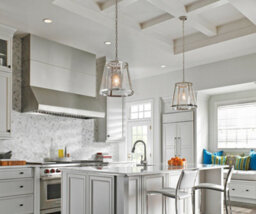 Elegant 1 Bulb Ceiling Pendant Light Fitting In Polished Nickel For Modern Interiors - thumbnail 3