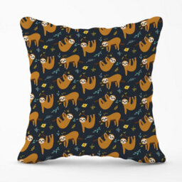 Warren Reed Designer Cute Sloths Outdoor Cushion 45Cm X 45Cm - thumbnail 1