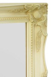 Mirroroutlet Fraser Ivory Beaded Dress Mirror 122 X 41Cm - thumbnail 4