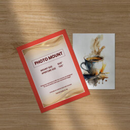 Ak Frames 8X6 Poppy Red Picture Mounts To Fit 7X5 Aperture Size - Mount Board Only (No Frame Included) - thumbnail 5