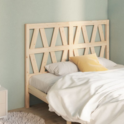 Walplus Bed Headboard 146X4X100 Cm Solid Wood Pine - image 1