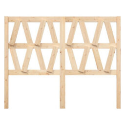 Walplus Bed Headboard 146X4X100 Cm Solid Wood Pine - thumbnail 3