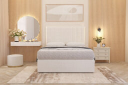 Somnior Beds Somnior Alexas Divan Bed Set With Midnight Pocket Sprung Mattress And Headboard White Plush