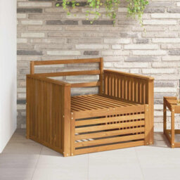 Walplus 2 Piece Outdoor Sofa Set Natural Garden Patio Seating